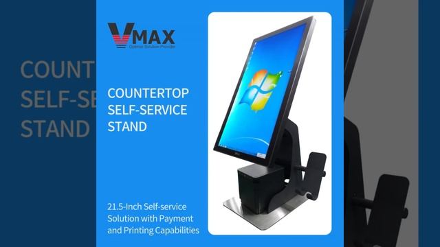 Vmax POS Amazing Countertop Portrait Display Self-service Printer Stand Kiosk смотреть онлайн