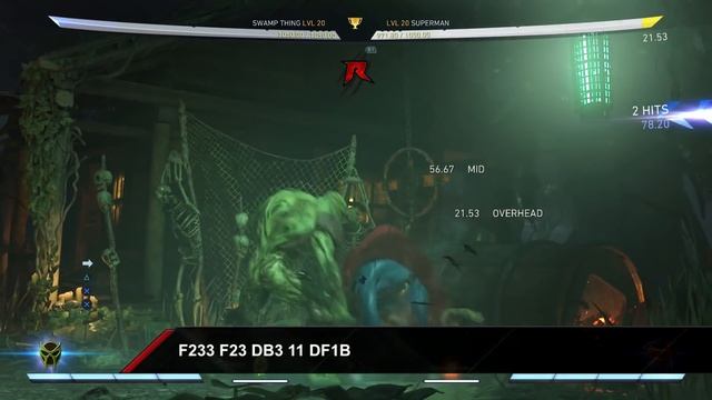 Injustice 2 - Swamp Thing - Combo Guide смотреть онлайн