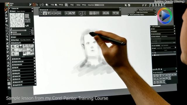 Brush Techniques - Corel Painter Tutorial смотреть онлайн