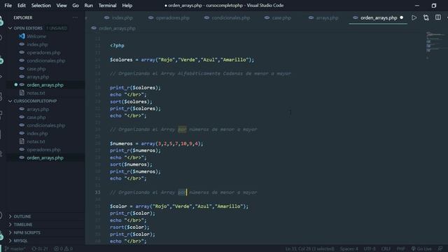 Ordenar Arrays en PHP - Curso PHP ConfiguroWeb - 11 смотреть онлайн
