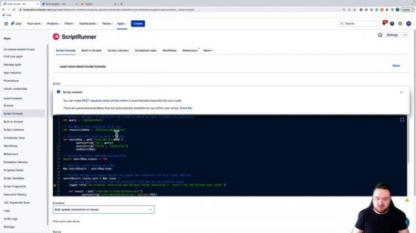 2. How to use the Script Console | Introduction to ScriptRunner for Jira Cloud