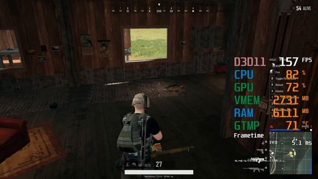 GeForce RTX 2060 -- Intel Core i5-6600K -- PUBG FPS Test Sanhok Custom смотреть онлайн