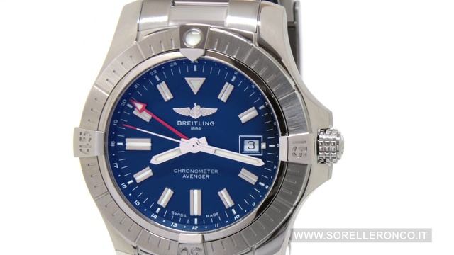Breitling Avenger Automatic GMT 45mm Blue Dial A32395101C1A1 смотреть онлайн