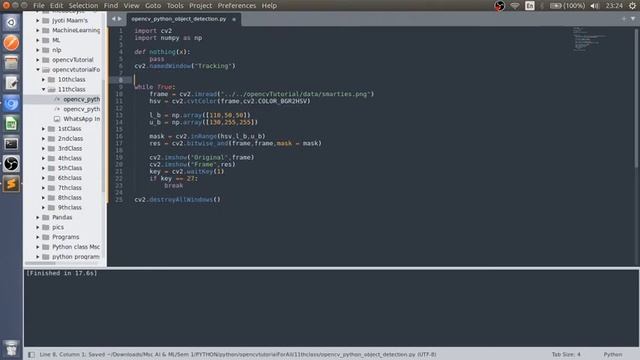 OpenCV Python Tutorial For Beginners 13 - Ball Detection | Object Detection Using HSV Color Space смотреть онлайн