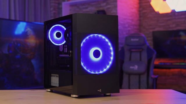 AeroCool Atomic Mini Tower Case - 13 Lighting Modes смотреть онлайн
