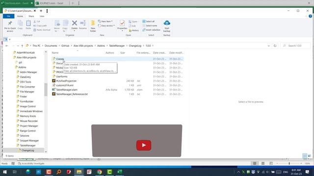 VBA - Changelog Manager Update смотреть онлайн
