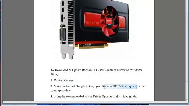 Download & Update Radeon HD 7850 Graphics Driver On Windows 10/8/7