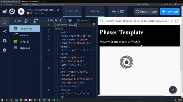 JavaScript Phaser Breakout Part 1 (History and File Structure) смотреть онлайн