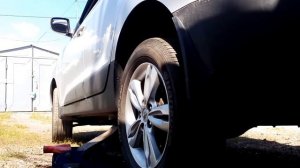 Замена задних дисков и колодок на HYUNDAI IX 35