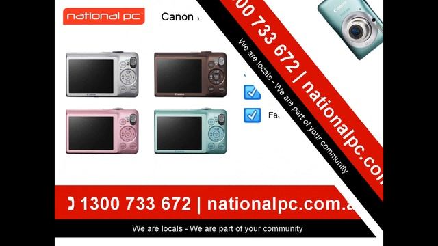 Canon IXUS 105 IS Digital Camera Range смотреть онлайн