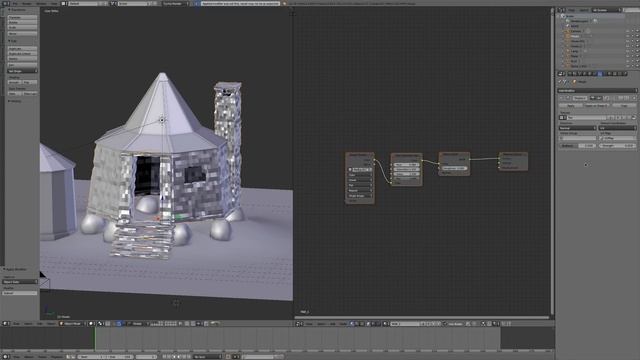 Creation of the Hagrid's Hut in Blender 2.79 смотреть онлайн