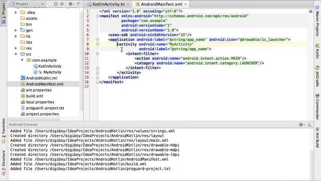 "Hello World" application with Kotlin language смотреть онлайн