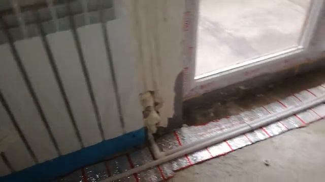 Теплый пол в сан.узле, перенос радиаторов. смотреть онлайн