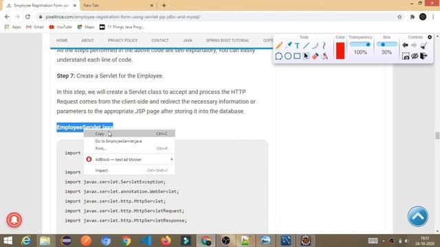 Build Registration Form using JSP + Servlet + JDBC + MYSQL смотреть онлайн