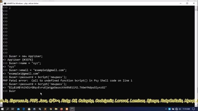 Laravel7 Tinker Part-07 | How to manage database testing time without phpMyadmin? | What is tinker? смотреть онлайн