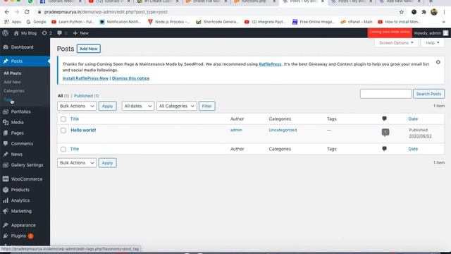 Complete Steps to Create Custom Post Types in WordPress without Plugin in Hindi смотреть онлайн