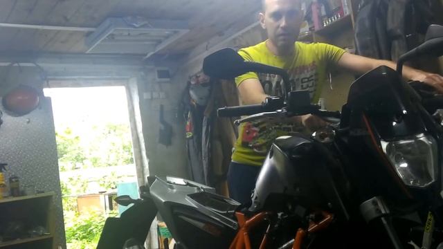 Промывка двигателя и запуск KTM690 после замены подшипника распредвала.