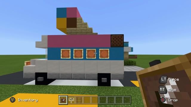 Minecraft Tutorial: How To Make A Ice Cream Truck "2019 City Build Tutorial" смотреть онлайн