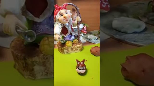 Лепка белочки .Фигурка из летнего курса. смотреть онлайн