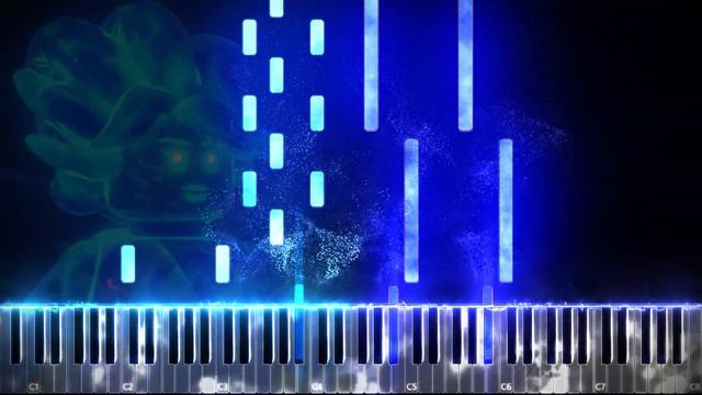 Lego Ninjago Soundtrack - Nya Becomes Water | Synthesia Piano Tutorial смотреть онлайн
