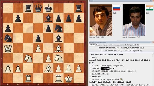 Шахматы. Крамник - Ананд: неожиданная ЖЕРТВА ФЕРЗЯ в партии Чемпионов Мира! смотреть онлайн