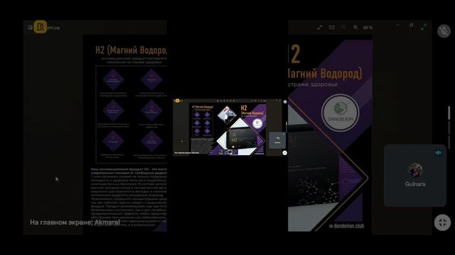 Презентация продукта магний водород "H2 Premium" от компании ДАНДЕЛАЙН. 30.10.23г. смотреть онлайн