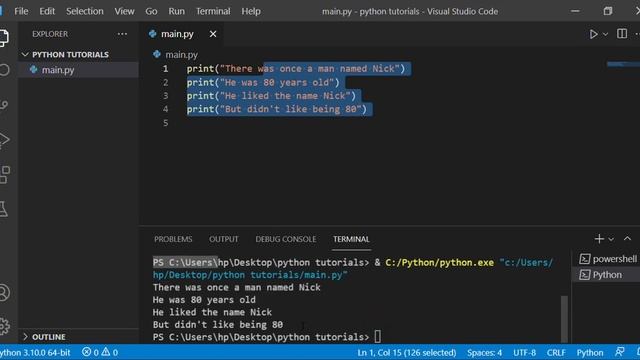 Hello world program, Variables and Data types | Python смотреть онлайн