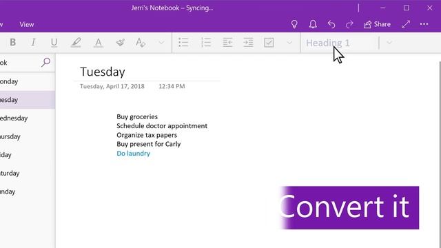 Create a to-do list with OneNote смотреть онлайн
