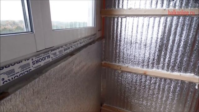 Отделка и утепление деревянной вагонкой с остеклением системы Слайдорс в доме серии П 44 смотреть онлайн