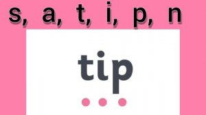 Jolly phonics group 1 (s,a,t,i,p,n) Blending words. phonics group 1.