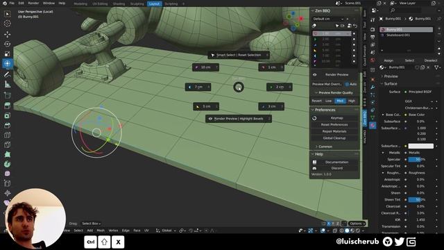 ULTIMATE Blender Bevels! Zen BBQ Addon Review смотреть онлайн