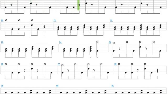Midwestern Stylings + Glassjaw + Drum Only + Drum Tab