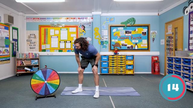8 Minute SPIN THE WHEEL Kids Workout | The Body Coach TV смотреть онлайн