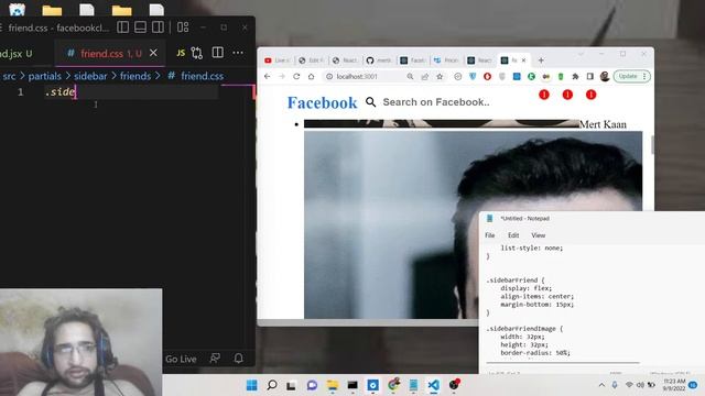 React.js Router Project to Build Facebook UI Clone Using Material UI in JSX Using HTML5 & CSS3 смотреть онлайн