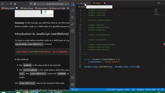 javascript : dom manipulating смотреть онлайн