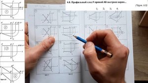 СЛЕДЫ ПРЯМОЙ НА ПЛОСКОСТЯХ ПРОЕКЦИЙ. Разбор тестовых задач. Начертательная геометрия. Часть 1