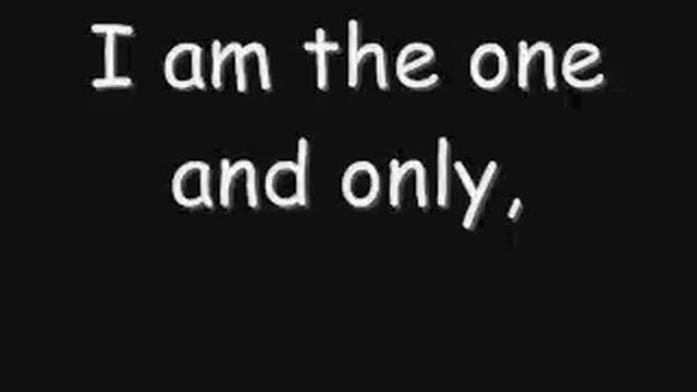 I am the one and only lyrics смотреть онлайн