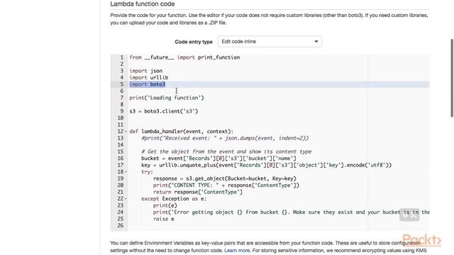 38 Creating a Python Lambda Function смотреть онлайн