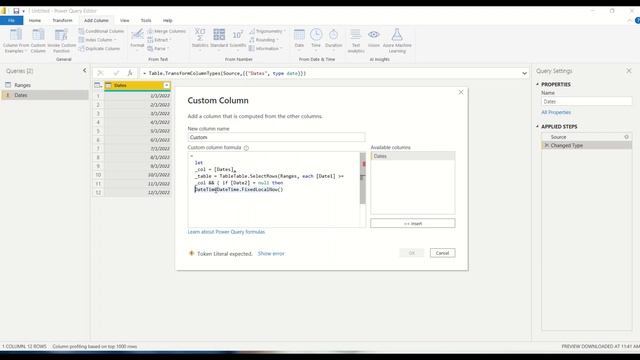 Abstract Thesis 116: Power Query Across Table Calculated Column