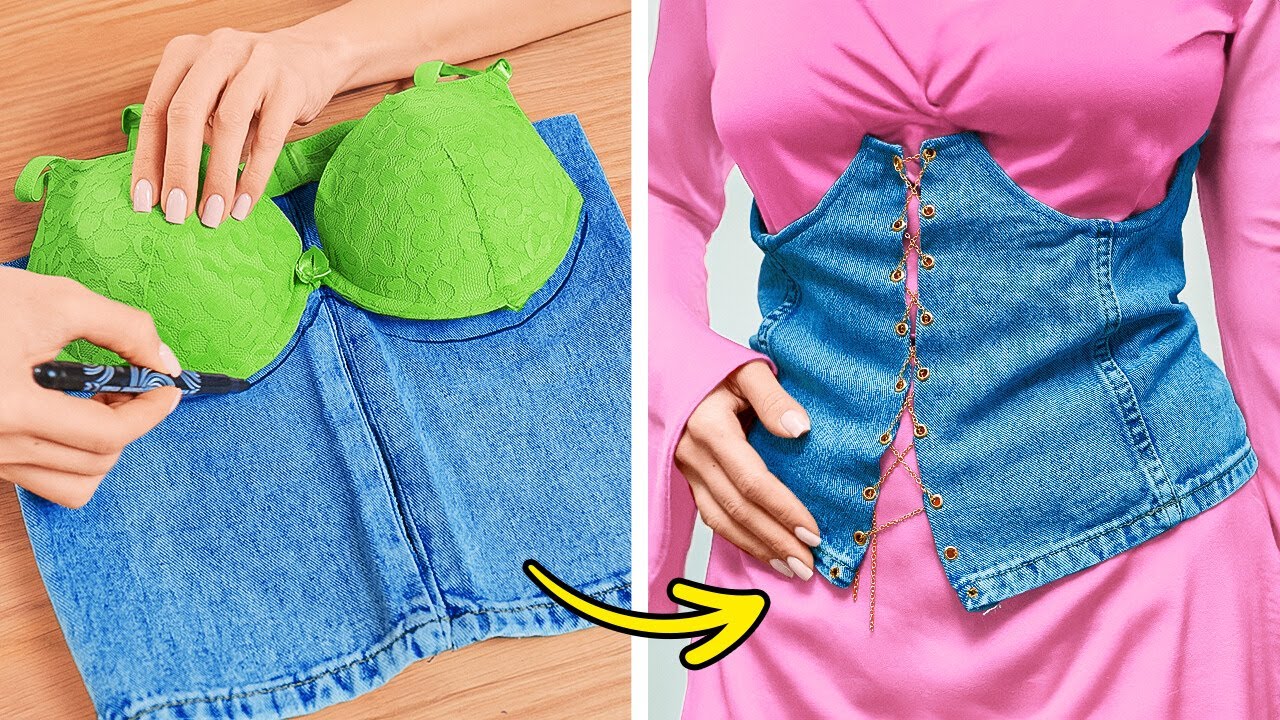 Easy Sewing Hacks To Save Your Old Clothes & Money ✂️👖