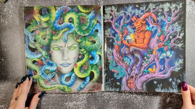 ЗАКОНЧИЛА половину РАСКРАСКИ! Готовые иллюстрации. Раскраски антистресс смотреть онлайн