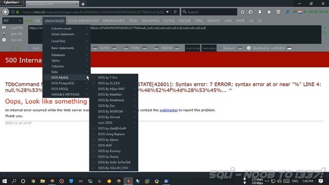 SQLi Virus Spyware Download Blocked PostgreSQLi nuLL Method Part 02 смотреть онлайн