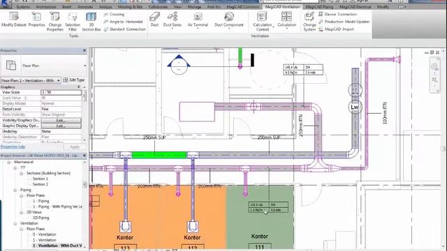 MagiCAD for Revit Tutorial - Builders work, automatic creation tool смотреть онлайн