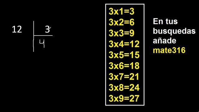 dividir 12 entre 3 , como dividir смотреть онлайн