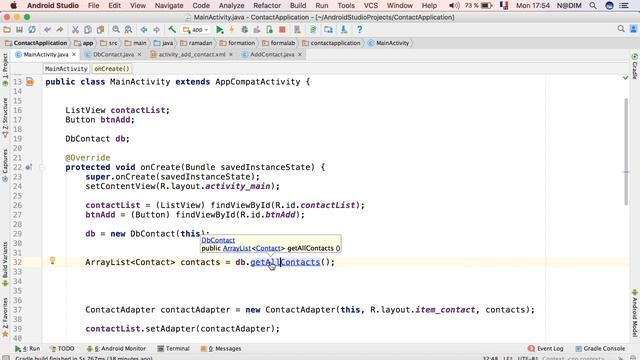 قراءة و كتابة المعلومات في قاعدة البيانات في الأندرويد - READ And Write Data in SQLITE in Android смотреть онлайн