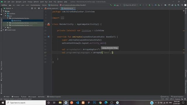 ListView Using Kotlin in Android Studio | Android Tutorials смотреть онлайн