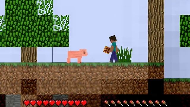 Майнкрафт 2D Бумажный Майнкрафт как Орион Онлайн и террария