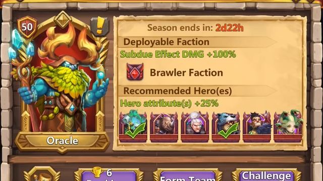 Castle Clash Challenge a Warden Oracle Warden смотреть онлайн
