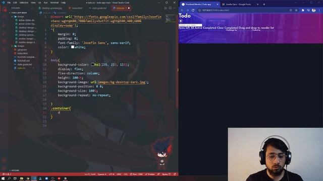 Lets Build TODO app using JavaScript | Design by frontendmentor | Web Development смотреть онлайн