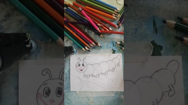 Рисуем гусеницу ?с детьми поэтапно#рисуемвместегусе#рисуютдети#семья #длясамыхмаленьких смотреть онлайн